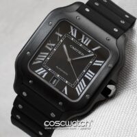 cartier santos 100 black front