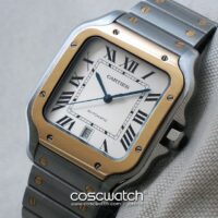 cartier santos 100 l yg front