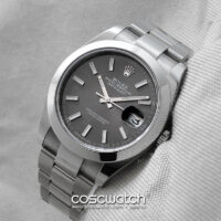 rolex datejust ii domed rhodium front