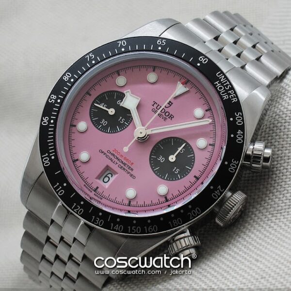 tudor bb chrono pink jubile front