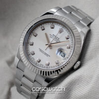 Rolex Datejust II 41 Silver Diamond Dial Oyster 116334